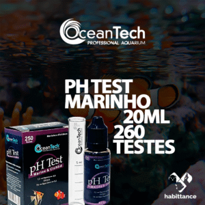 Teste de PH Marinho Alta precisão oceantech 20ml 260 testes