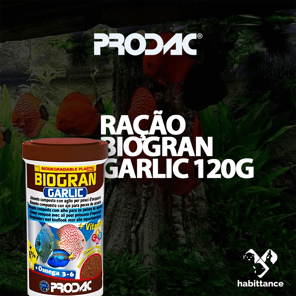 Prodac Ração biogram garlic 120g