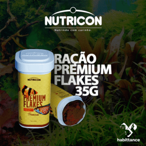 Ração premium flakes nutricon 35g