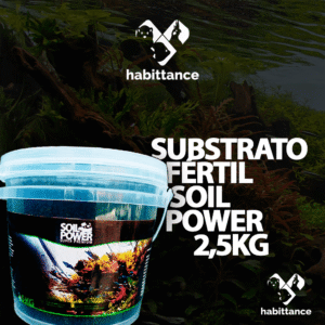 Substrato Fértil habittance soil power 2,5KG Preto/Marrom